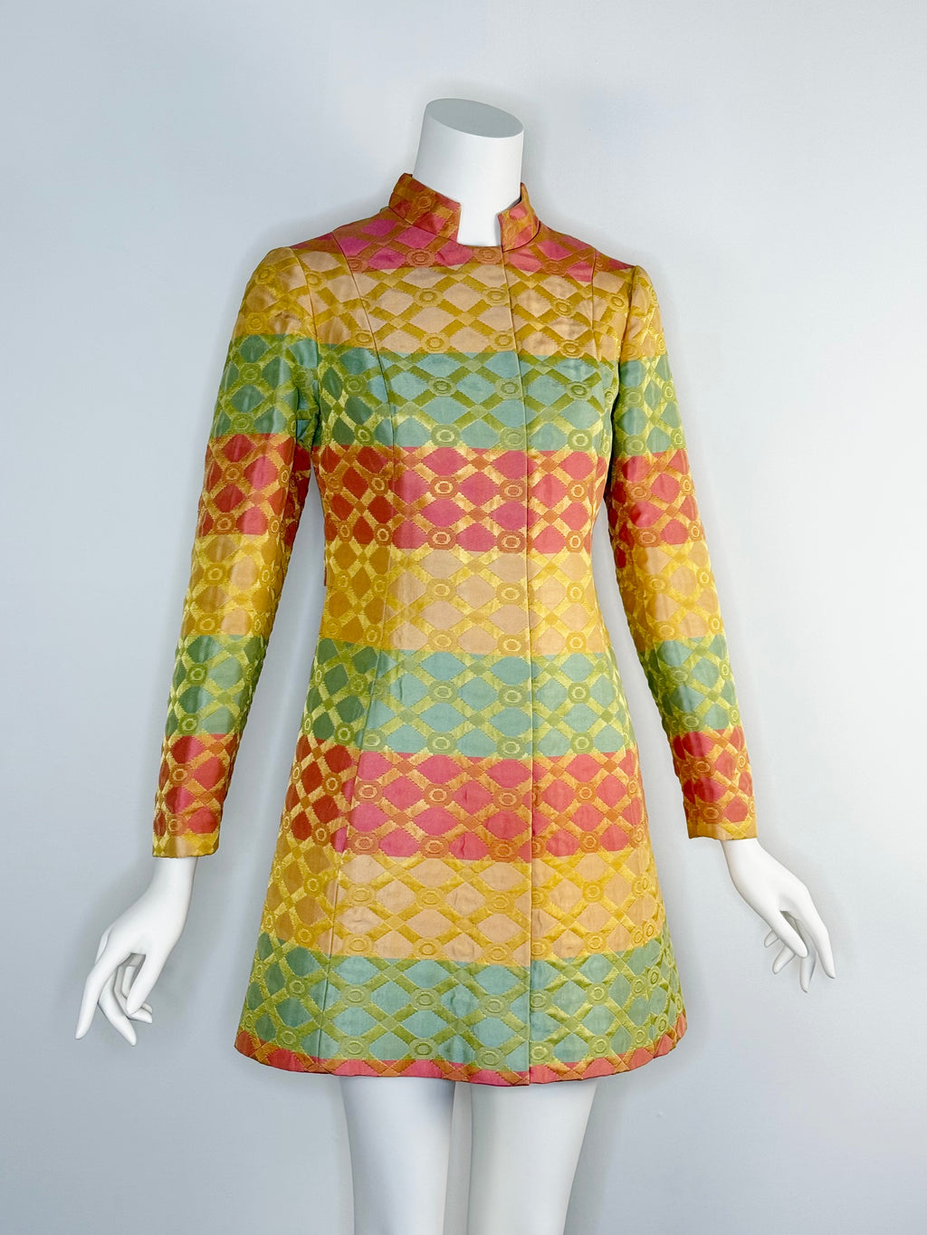 1960s Brocade dress by Brenner Couture