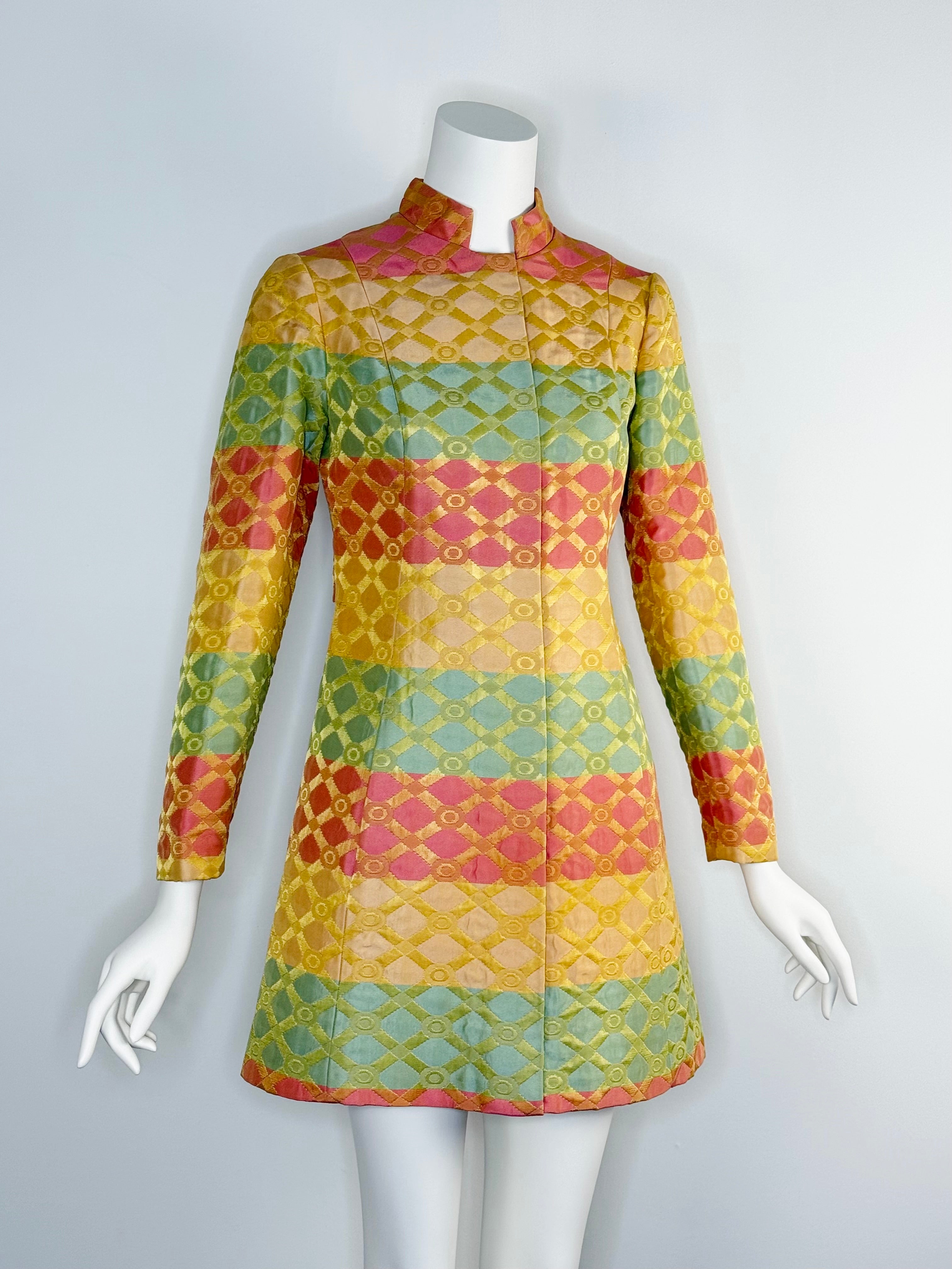 1960s Brocade dress by Brenner Couture