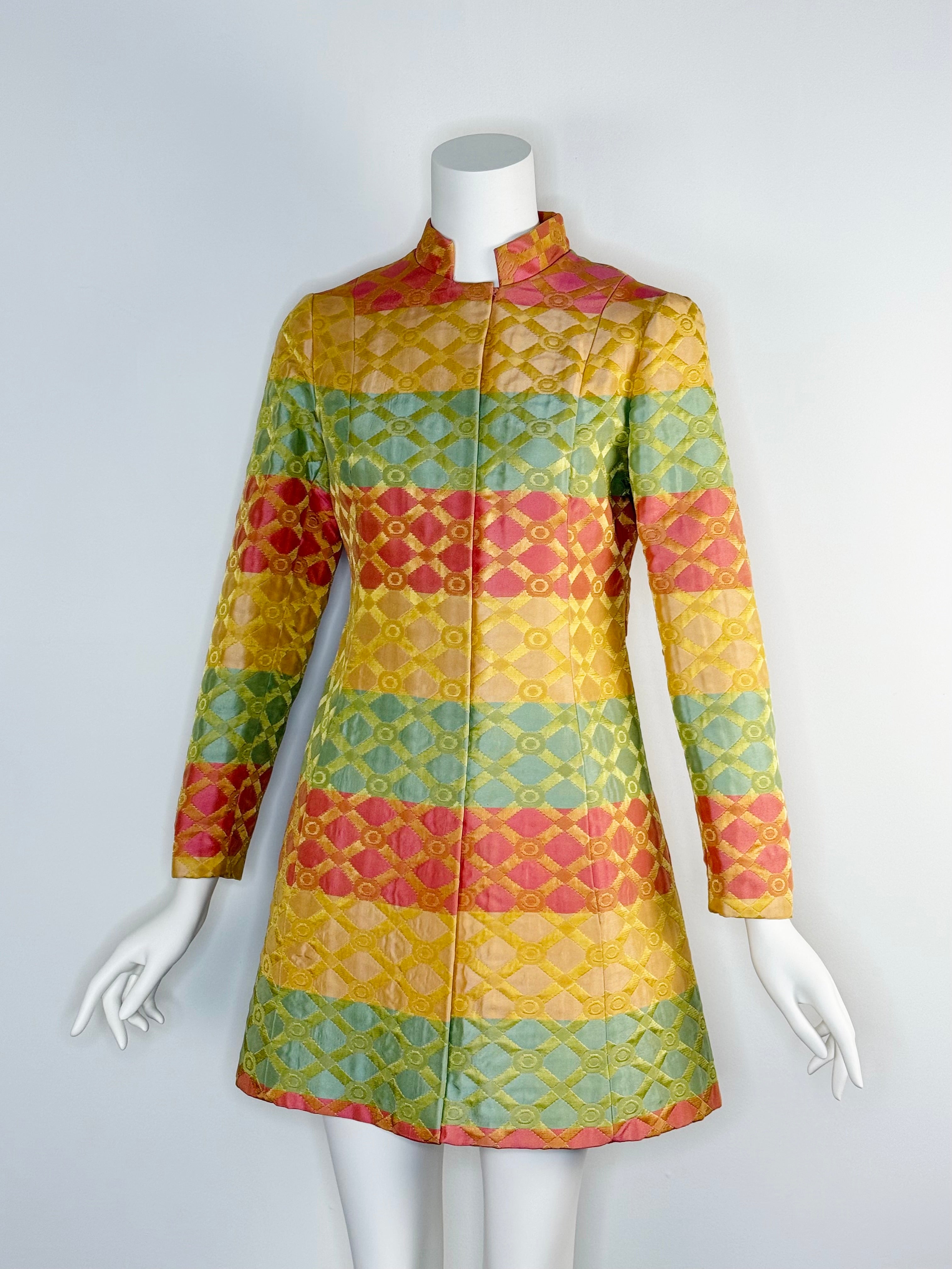 1960s Brocade dress by Brenner Couture