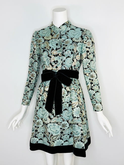 1960s brocade dress by Adele Simpson