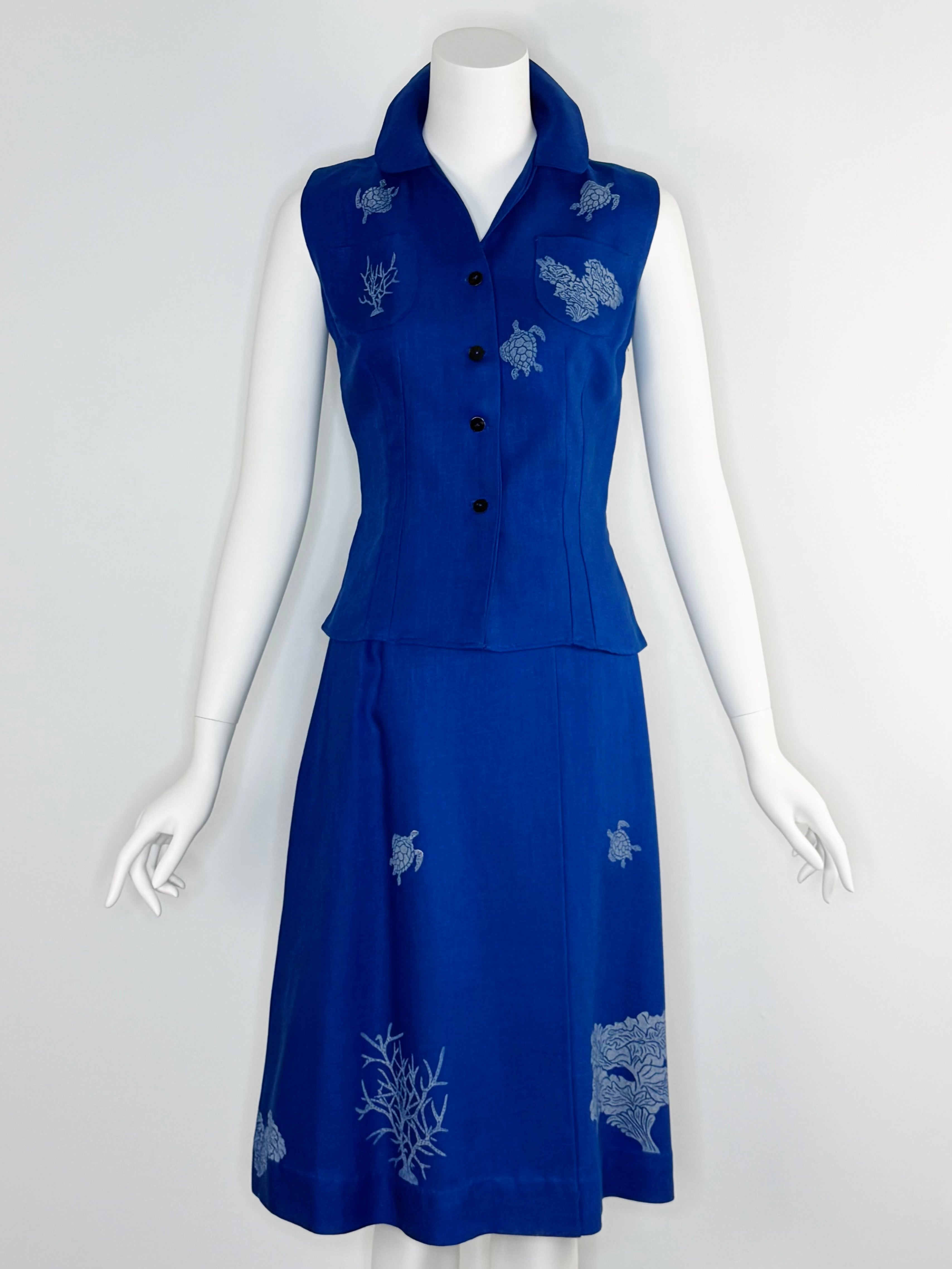 1950s matching seaside three piece ensemble