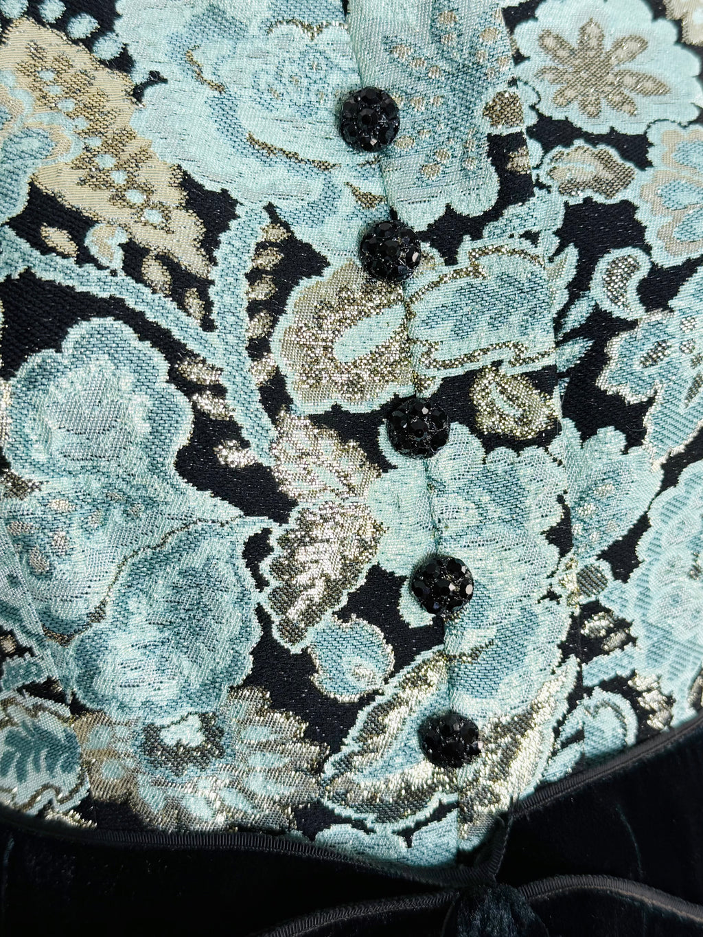 1960s brocade dress by Adele Simpson