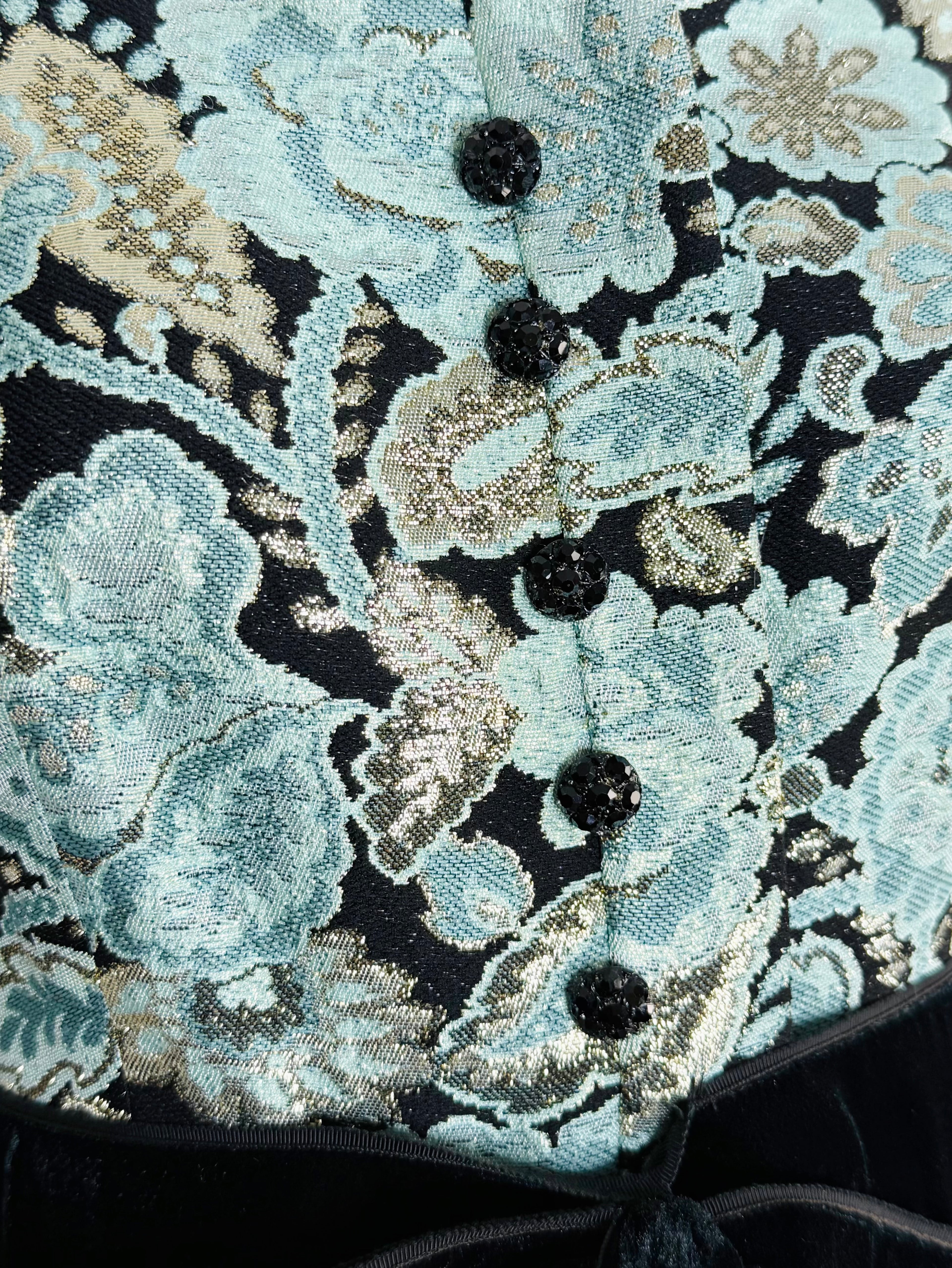1960s brocade dress by Adele Simpson