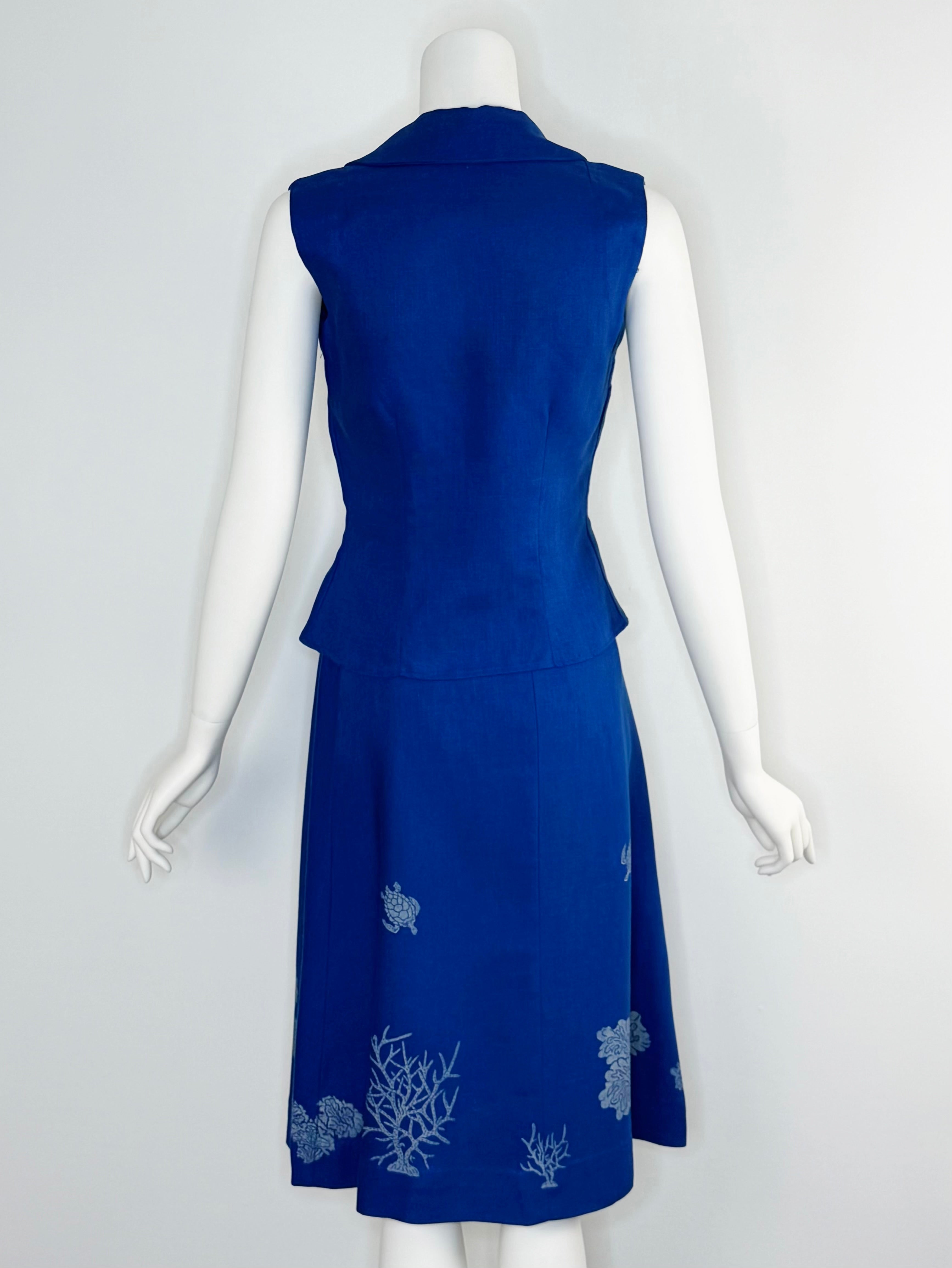 1950s matching seaside three piece ensemble