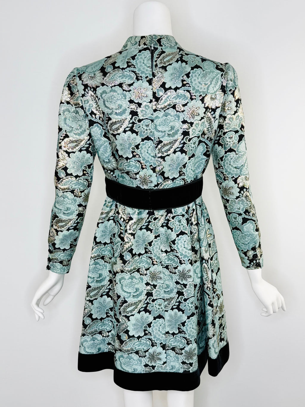 1960s brocade dress by Adele Simpson