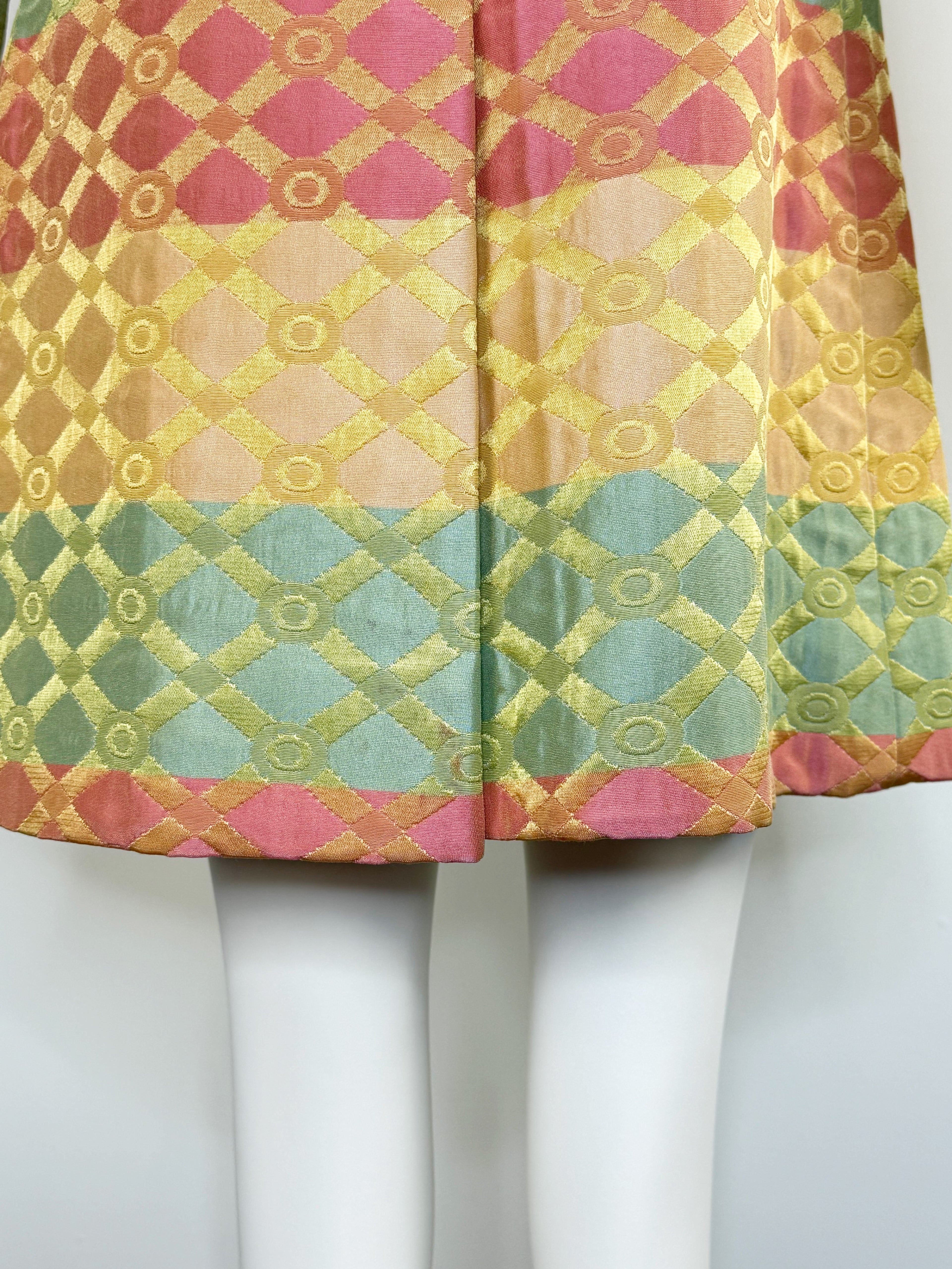 1960s Brocade dress by Brenner Couture