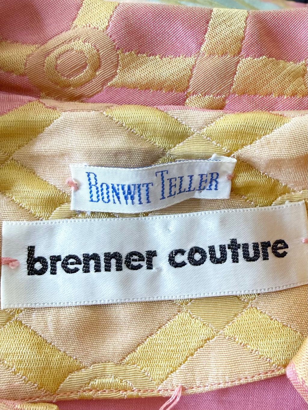1960s Brocade dress by Brenner Couture